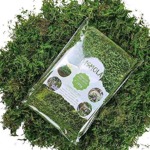 USMOLA Artificial Moss, 16OZ Fake Moss for Crafts Table Centerpieces Fairy Garden Wedding Party Decor, Faux Grass for Potted Plants, 455gr (Fresh Green) - Image 2