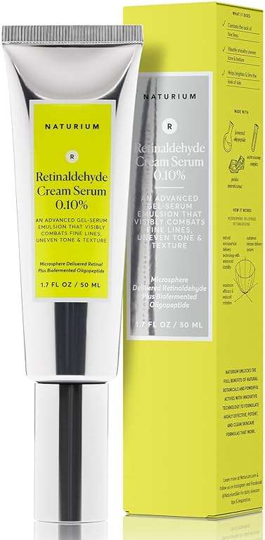 Naturium Retinaldehyde Cream Serum 0.10%, Advanced Anti-Aging & Smoothing Potent Face & Skin Care, 1.7 oz - Image 1