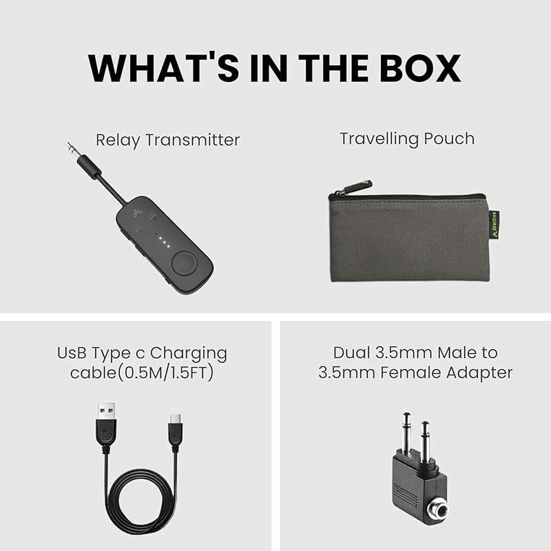 Avantree Relay – Airplane Bluetooth Adapter for 2 AirPods or Headphones | Qualcomm Chipset, 25hrs Play Time, aptX Adaptive & HD Audio, 3.5mm AUX Transmitter for Bose, Flight, Travel & Gym - Image 9