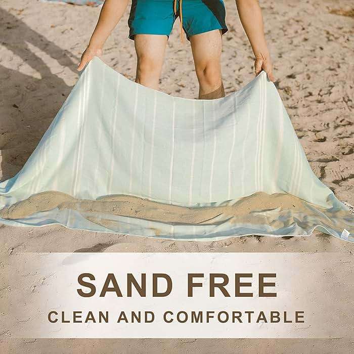 4 Packs Turkish Beach Towel Pool Swim Towels Set Bulk Soft Cotton Extra Large Sand Free Quick Dry Thin Lightweight Travel Vacation Essentials Cruise Accessories Must Haves Clearance Sandless Oversized - Image 6