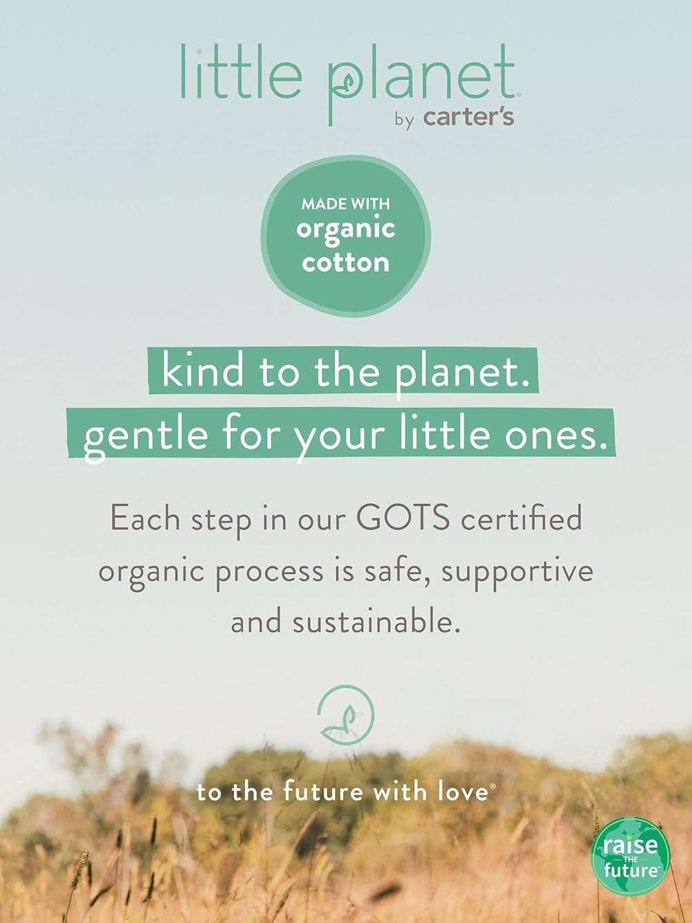 little planet by carter's Unisex Baby 2-piece Bodysuit and Pant Set Made With Organic Cotton - Image 4