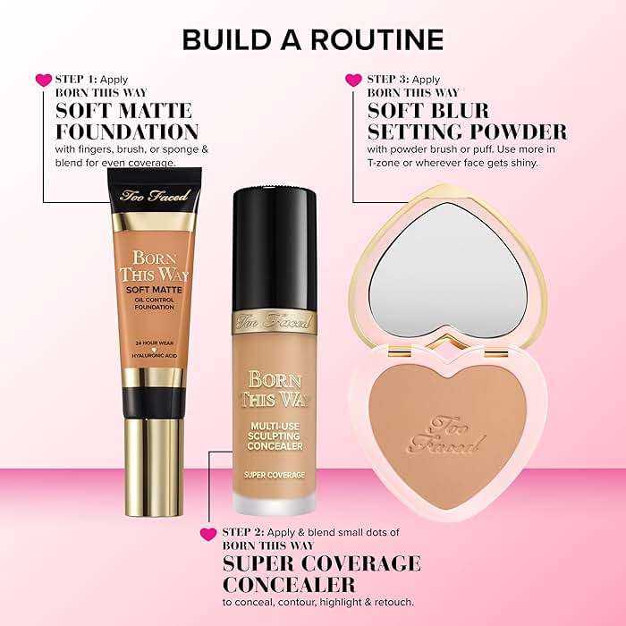 Too Faced Born This Way Super Coverage Multi-Use Concealer | Full-Coverage Hydrating Concealer for Dark Circles & Blemishes with Natural Finish|Hyaluronic Acid & Coconut Water,Natural Beige,0.45 Fl Oz - Image 10