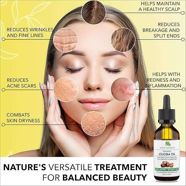 Jeune Naturelle Jojoba Oil Organic Cold Pressed - 100% Pure, Raw, Virgin, Undiluted, Unrefined - Ideal for Hair, for Skin, for Hair Growth, 2 oz - Image 4