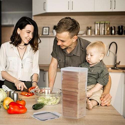 Tiawudi 2 Pack Bread Box, Plastic Bread Container, Bread Storage for Kitchen Counter, Bread Keeper with Airtight Lid, Tall Bread Saver, Sandwich Bread Holder, 5.6 Qt / 5.3L Each - Image 2