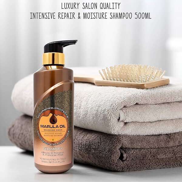 Marula Oil Shampoo and Conditioner Sets,Color Safe Ultra Moisture Sulfate Free Shampoo Conditioner Pack for All Hair Types, Moisturizing,Smoothing, Locks Moisture, Natural Repair, Pump Bottle - Image 7