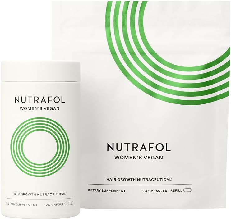 Nutrafol Women's Hair Growth Supplements, for Women 18-44 Years Old, Clinically Tested for Visibly Thicker, Stronger Hair, 100% Vegan Ingredients, Dermatologist Recommended - 2 Month Supply - Image 1