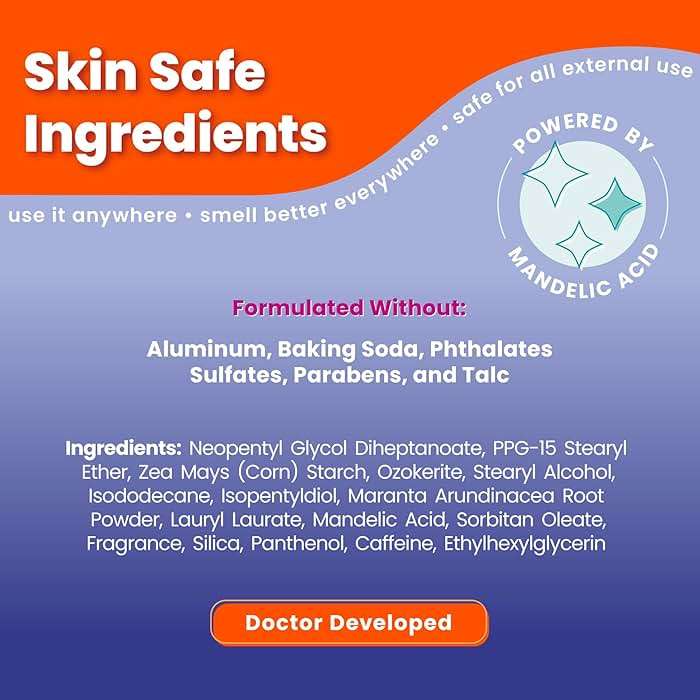 Lume Whole Body Deodorant - Smooth Solid Stick - 72 Hour Odor Control - Aluminum Free, Baking Soda Free and Skin Safe - 2.6 Ounce (Pack of 2) (Soft Powder) - Image 2