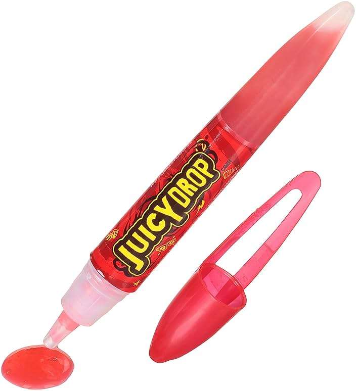 Juicy Drop Sour Candy Gel Pen, 12 Ct Sour Candy Gel Pens in Assorted Fruity Flavors, Full Size, Fun Variety Pack For Party Favors, Birthday Parties, Goodie Bags, Gifts for Kids - Image 8