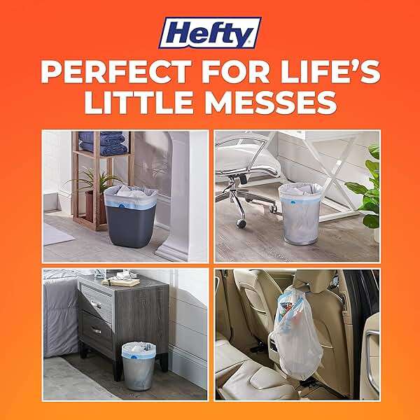 Hefty Small Trash Bags, Fabuloso Scent, 4 Gallon, 52 Count - Image 5