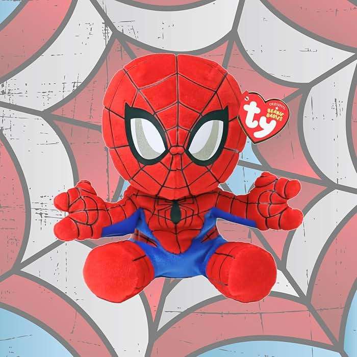 Ty - Marvel Collection, Spiderman, All Your Favorite Heroes in Floppy Version, Soft Plush to Collect, Gift Idea for Young and Old - 20 cm - T44007 - Image 2