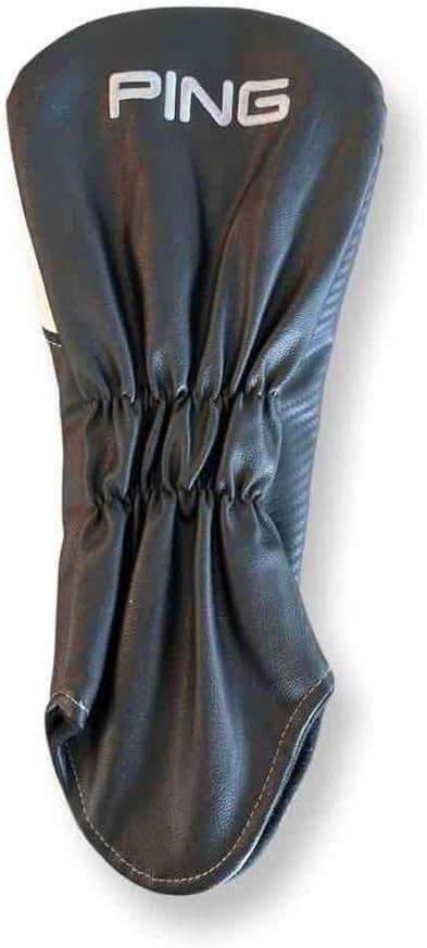 New PING G430 Driver Leather Headcover Black/White - Image 2