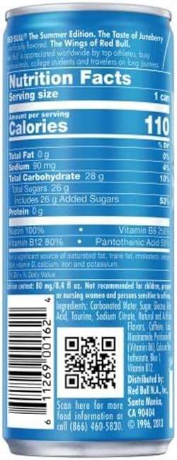 Red Bull Sea Blue Edition Energy Drink, 8.4 Fl Oz Can, 24 Pack - Image 11