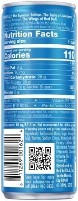 Red Bull Sea Blue Edition Energy Drink, 8.4 Fl Oz Can, 24 Pack - Image 3