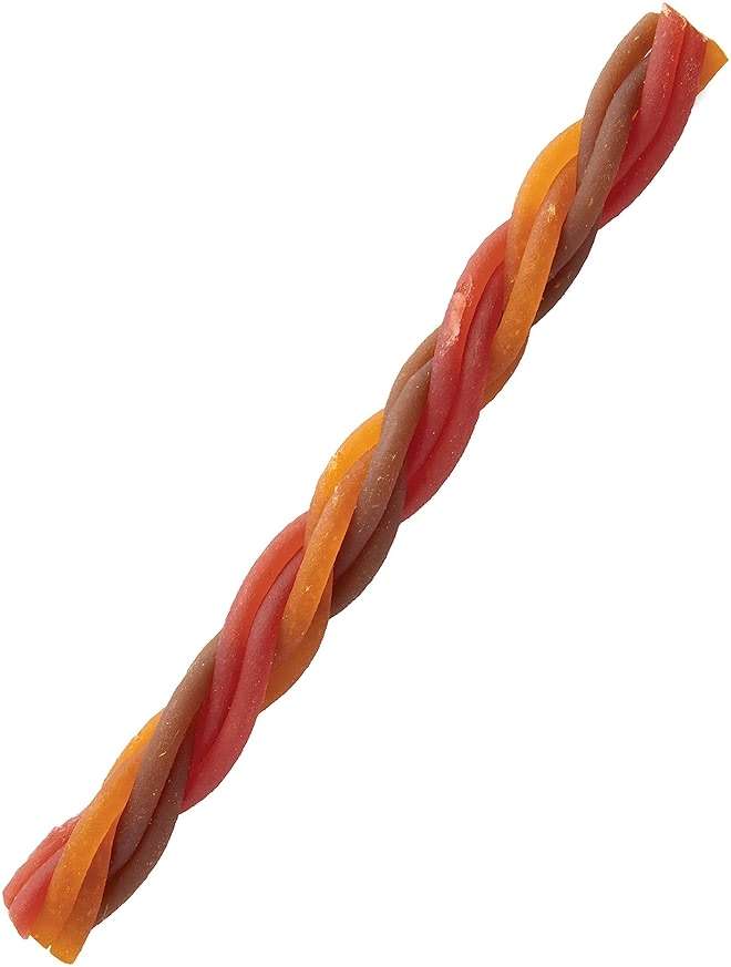 DreamBone Triple Flavor Twisties Dog Treats, Daily Rawhide-Free Chew, Digests Safely, with Real Protein, Beef, Pork, Chicken and Veggies, 25 Count - Image 10