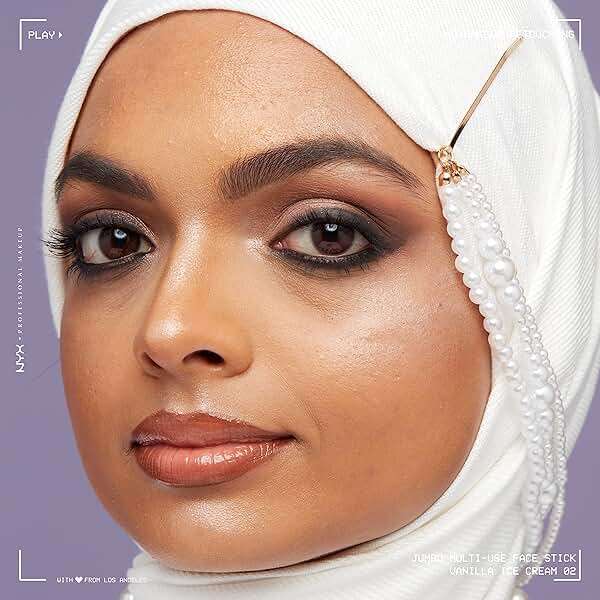 NYX PROFESSIONAL MAKEUP, Jumbo Multi-Use Face Highlighter Stick - Vanilla Ice Cream - Image 4