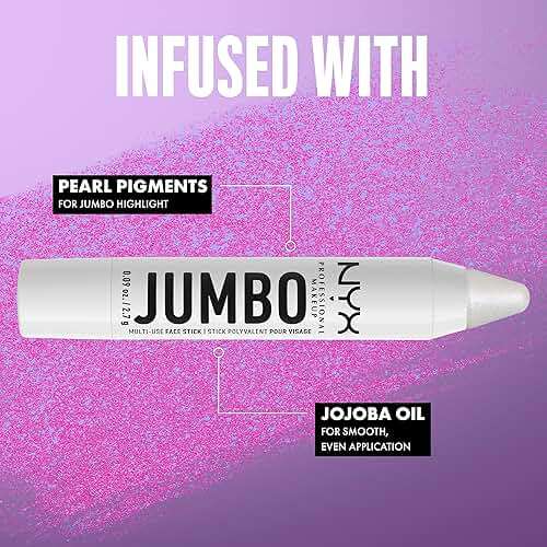 NYX PROFESSIONAL MAKEUP, Jumbo Multi-Use Face Highlighter Stick - Vanilla Ice Cream - Image 6