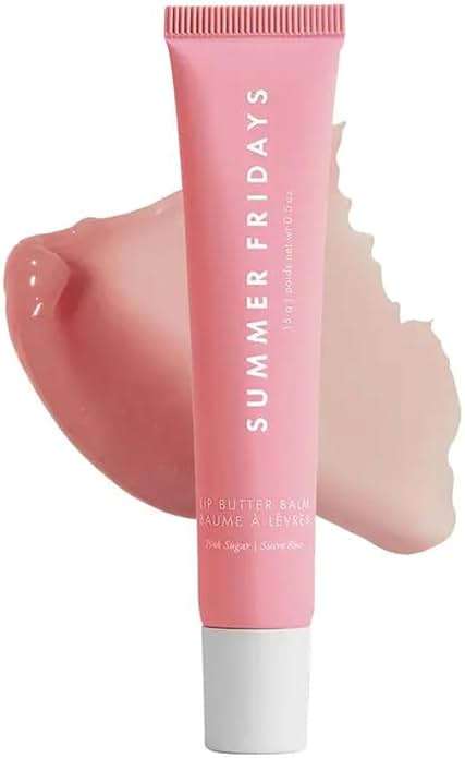 Summer Fridays Lip Butter Balm - Moisturizing Lip Gloss for Instant Shine + Sheer Color - With Nourishing Shea Butter - Everyday Makeup + Skin Care Summer Essentials - Vegan - Pink Sugar (.5 Oz) - Image 2