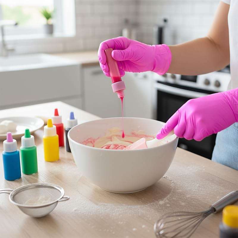 SwiftGrip Powder-Free Nitrile Gloves, 3-mil, Disposable Nitrile Gloves, Latex-Free, Powder-Free - Pink/Fuchsia - Image 7
