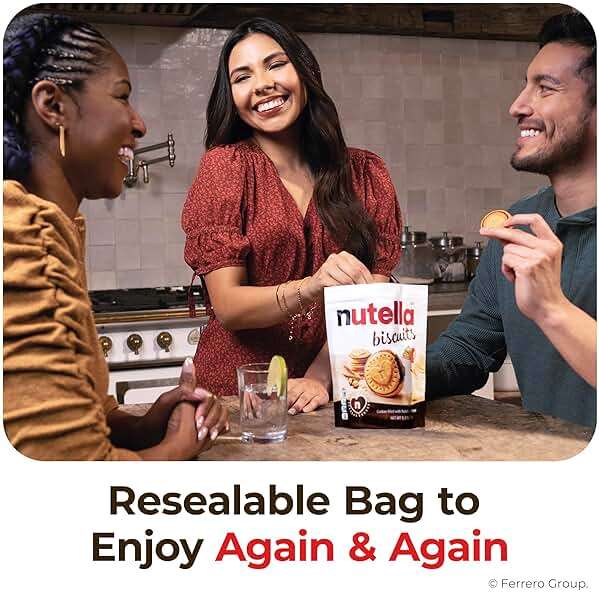 Nutella Biscuits Cookies Filled with Nutella Hazelnut Spread, Sweet Snack Pack, 9.7 oz - Image 5