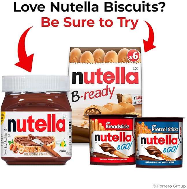 Nutella Biscuits Cookies Filled with Nutella Hazelnut Spread, Sweet Snack Pack, 9.7 oz - Image 6