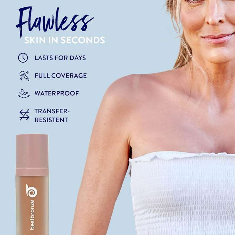 Best Bronze Bombshell Body Makeup - Tattoo Cover Up Makeup & Body Foundation Waterproof - Tattoo Concealer Waterproof for Scars, Varicose Veins Cover Up & Leg Foundation (N7 Light Natural) - Image 2