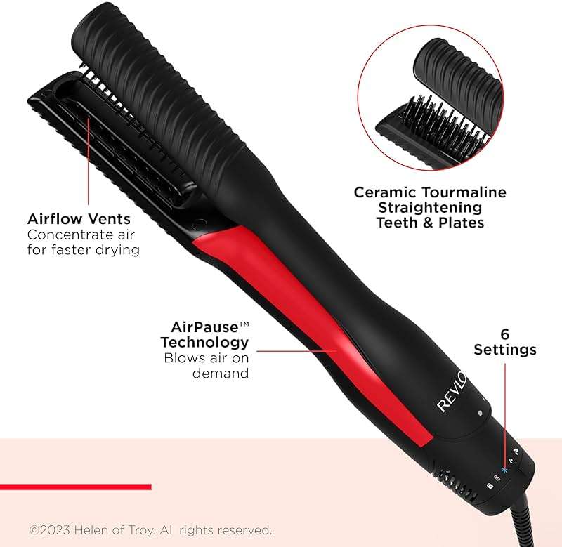 Revlon One-Step Air Straight | 2-in-1 Dryer & Flat Iron | Straightening Dryer - Image 2
