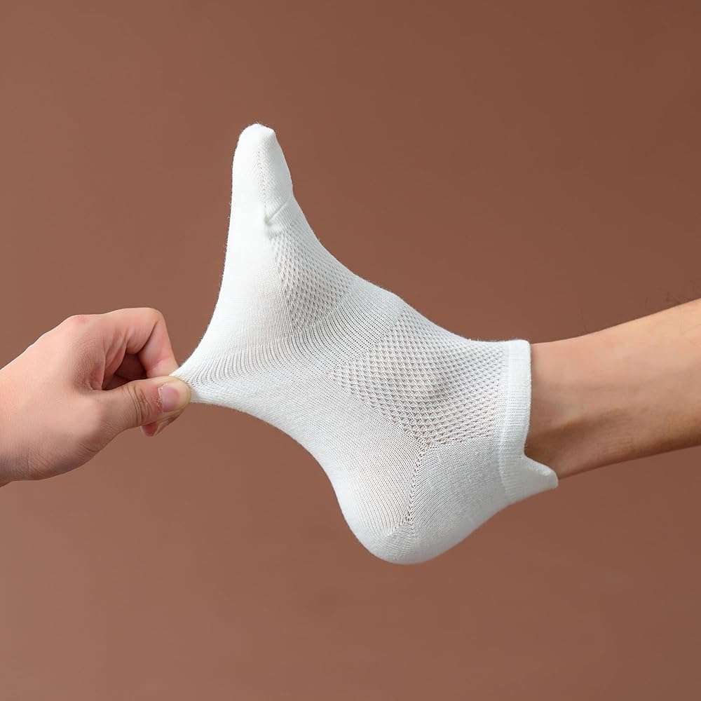 ACCFOD Womens Ankle Socks Athletic Running Low Cut Socks With Tab 6 Pairs - Image 3