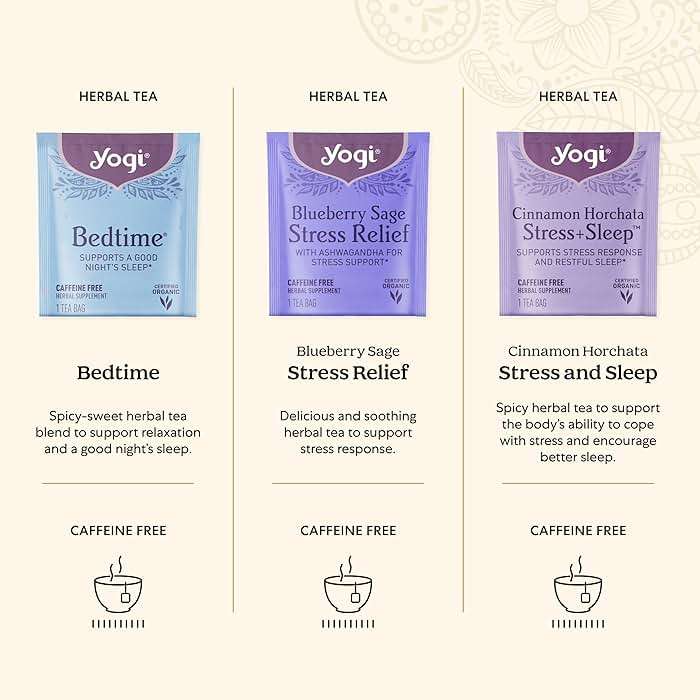 Yogi Relaxation Sampler Box (32 Tea Bags) - 8 Favorite Herbal Teas for Stress Relief & Sleep - Organic & Caffeine Free - Image 3