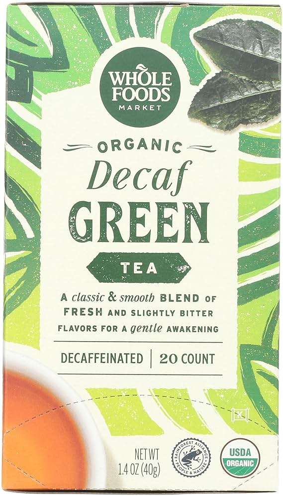 Whole Foods Market, Tea Green Decaf Organic, 20 Count - Image 1