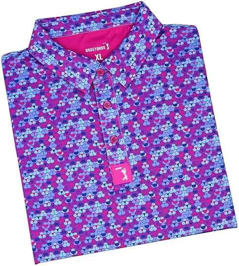 Bogey Bros Golf Polo Shirt for Men – 4 Way Stretch Short Sleeve, UPF 50, Moisture Wicking Athletic Fit - Image 1