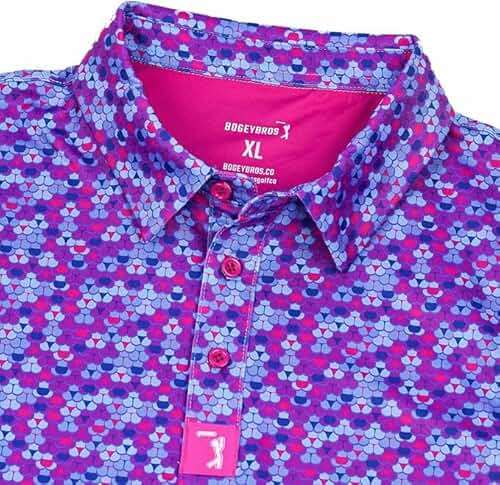 Bogey Bros Golf Polo Shirt for Men – 4 Way Stretch Short Sleeve, UPF 50, Moisture Wicking Athletic Fit - Image 3