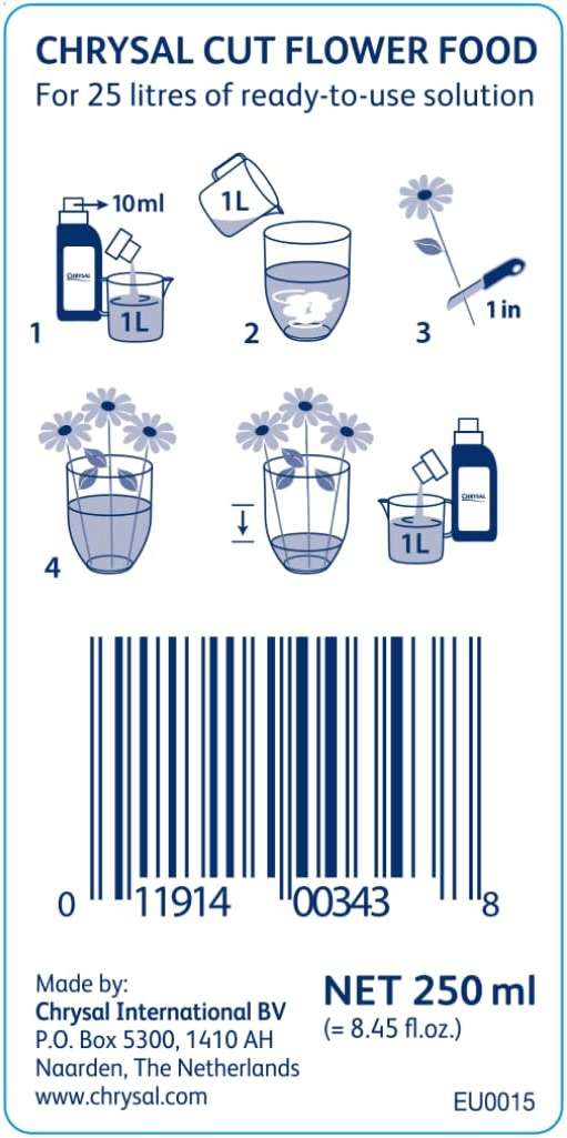 Chrysal Cut Flower Universal Food (10 ml/L Bottle) — Increase the Flower Boost with Floral Supplies for Fresh Flowers — Flower Arrangements Supplies — Ideal Florist Supplies — Flower Food - Image 2