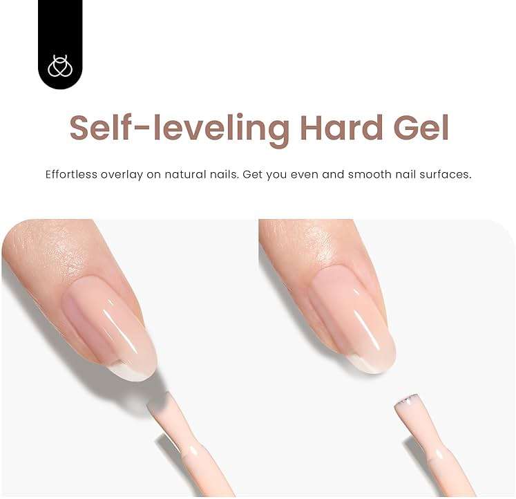 Beetles Builder Gel Set,12 Colors 7 in 1 Nail Thickening Strengthening Building Instant Apex for Beginner DIY Salon,Pink Nude Gel Builder Nail Art Design Gifts for Women,UV & LED Lamp Needed - Image 4