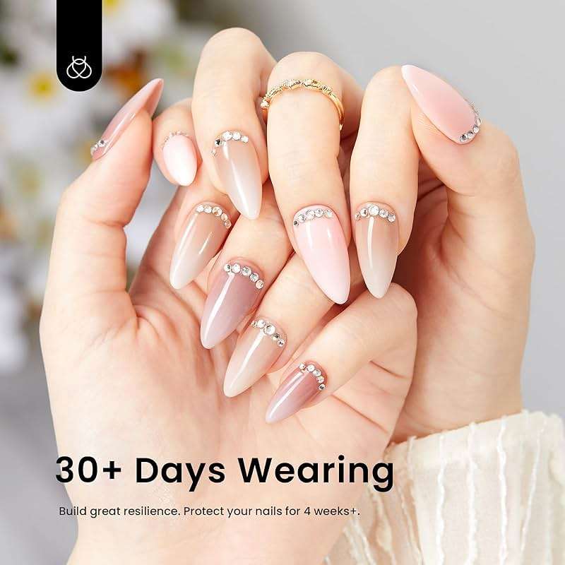 Beetles Builder Gel Set,12 Colors 7 in 1 Nail Thickening Strengthening Building Instant Apex for Beginner DIY Salon,Pink Nude Gel Builder Nail Art Design Gifts for Women,UV & LED Lamp Needed - Image 5