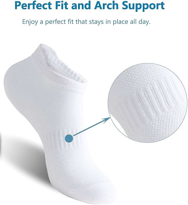 Irisbear Women's Ankle Socks - 6 Pairs Low Cut Tab & No Show Athletics Sports Running - Image 4