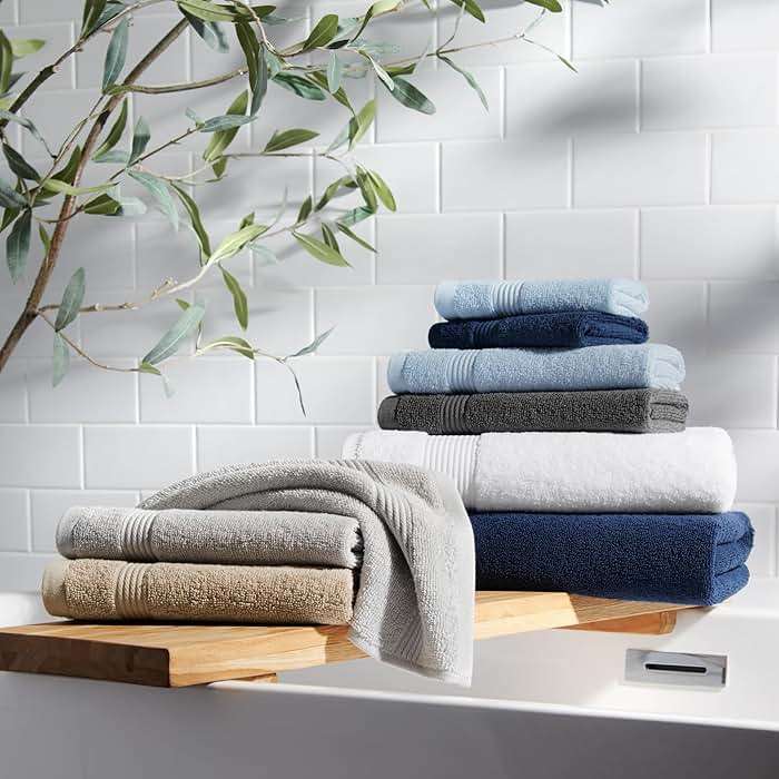 Arkwright Bath Washcloths 12 Pack - Super Soft 100% Cotton, 600 GSM Quick Dry & Absorbent, Luxury Face & Body Wash Cloth Towels for Hotels, Spa, and Vacation Rentals, Latte Beige - Image 4