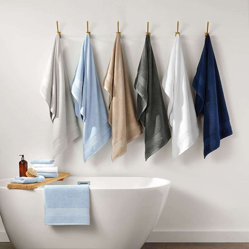 Arkwright Bath Washcloths 12 Pack - Super Soft 100% Cotton, 600 GSM Quick Dry & Absorbent, Luxury Face & Body Wash Cloth Towels for Hotels, Spa, and Vacation Rentals, Latte Beige - Image 5