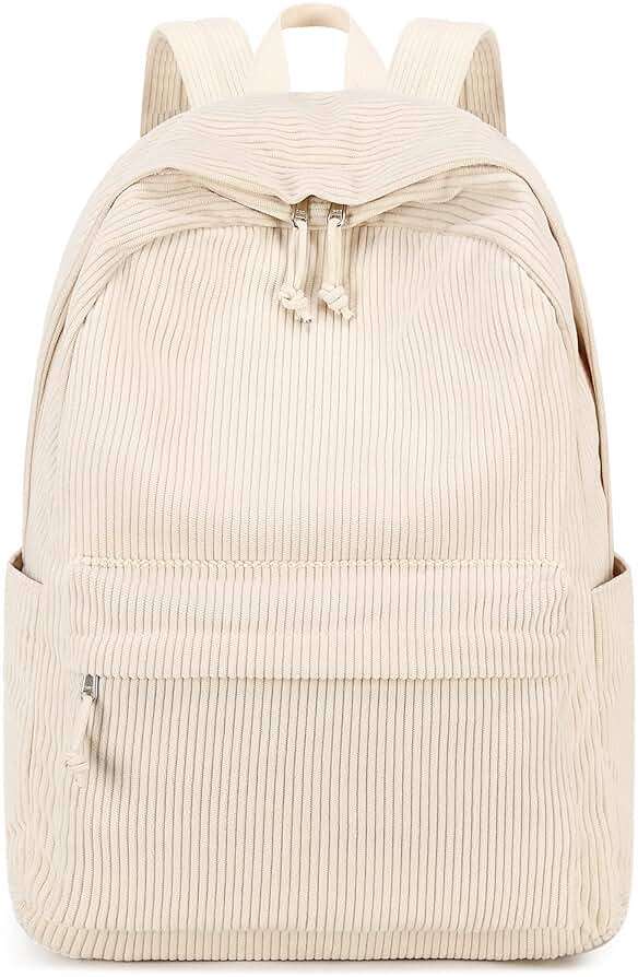 BTOOP School Backpack for Teens Large Corduroy Bookbag Lightweight 15.6 inch Laptop Bag for Girls Women Casual High School College - Image 9