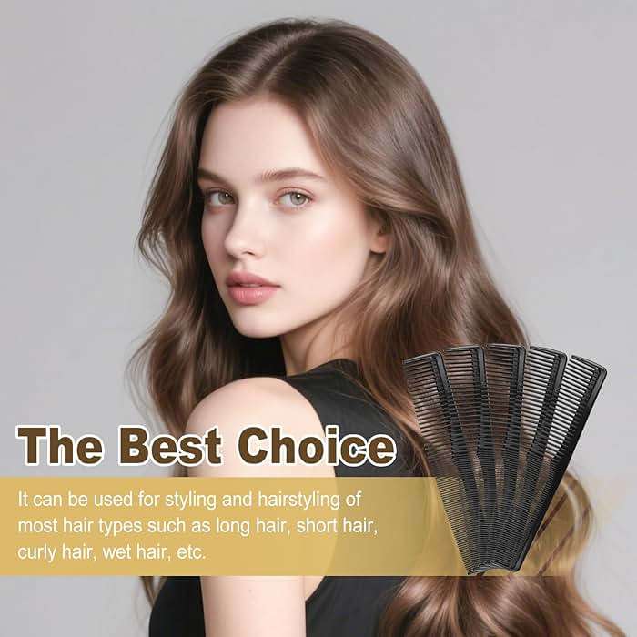 Etenpo 200 Pack Disposable Combs, Pocket Comb Bulk, Black | Individually Wrapped, Dual Tooth, Plastic Hair Combs, For Hotels, Guest Rooms, Travel - Image 5