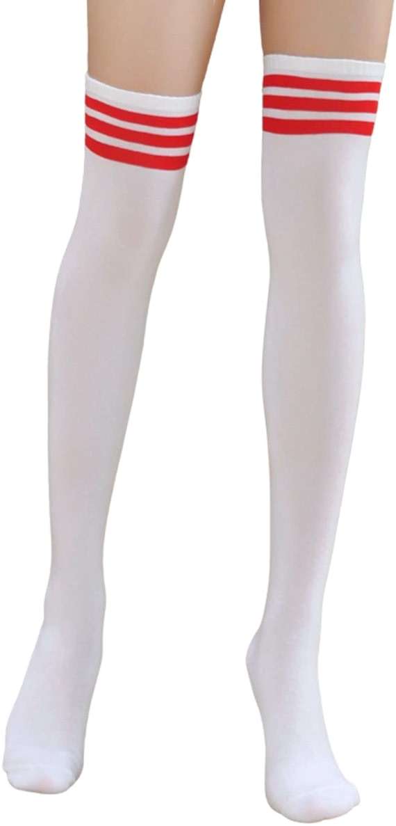 UTTPLL Womens Thigh High Socks Striped Stockings Fashion Colored Long Over Knee High Socks for Halloween, Party, Daily Wear - Image 4