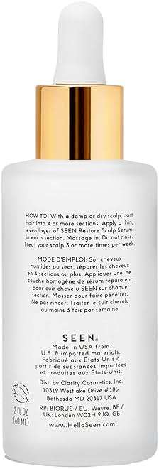 SEEN Restore Scalp Serum, Fragrance-Free - Clinically Proven, Dermatologist-Developed Hydrating Serum, Promotes Healthy Scalp, Safe for Sensitive & Eczema-Prone Skin - Image 2