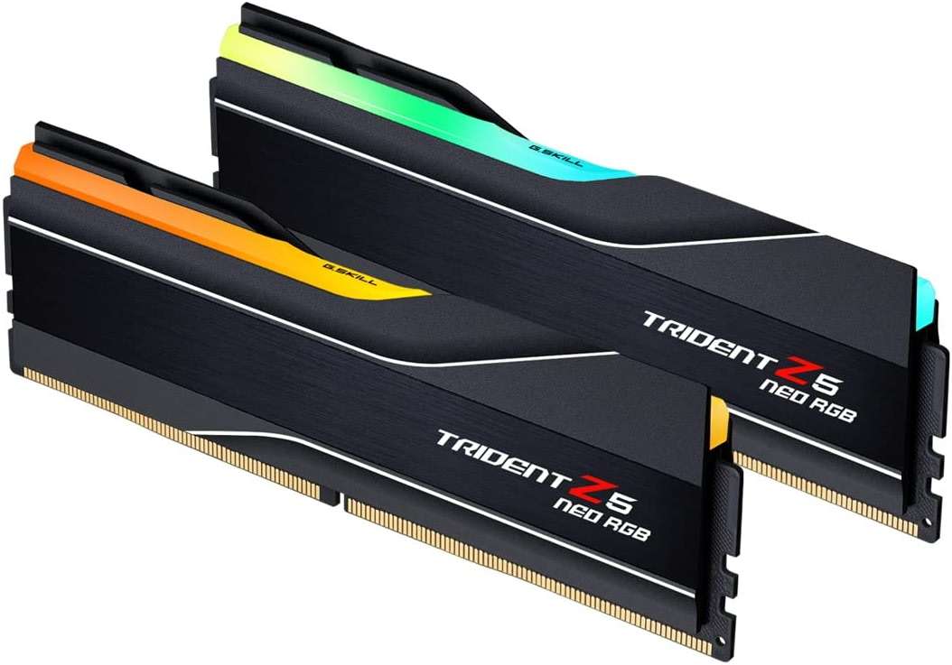 G.SKILL Trident Z5 Neo RGB Series DDR5 RAM (AMD Expo & Intel XMP 3.0) 32GB (2x16GB) 6000MT/s CL30-38-38-96 1.35V Desktop Computer Memory U-DIMM - Matte Black (F5-6000J3038F16GX2-TZ5NR) - Image 2