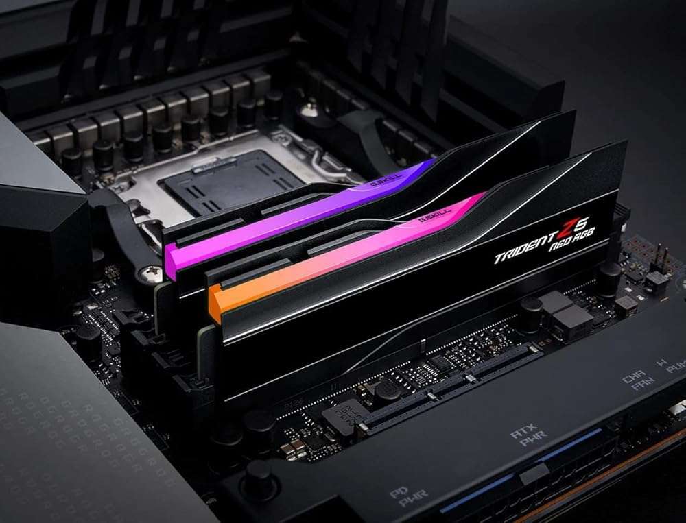 G.SKILL Trident Z5 Neo RGB Series DDR5 RAM (AMD Expo & Intel XMP 3.0) 32GB (2x16GB) 6000MT/s CL30-38-38-96 1.35V Desktop Computer Memory U-DIMM - Matte Black (F5-6000J3038F16GX2-TZ5NR) - Image 4