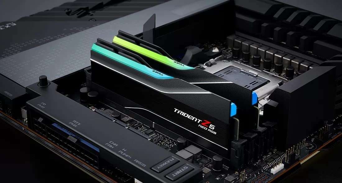 G.SKILL Trident Z5 Neo RGB Series DDR5 RAM (AMD Expo & Intel XMP 3.0) 32GB (2x16GB) 6000MT/s CL30-38-38-96 1.35V Desktop Computer Memory U-DIMM - Matte Black (F5-6000J3038F16GX2-TZ5NR) - Image 5