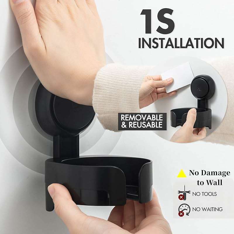 TAILI Shower Grab Bar with Wine Glass Holder for Shower, Suction Cup Grab Bars for Bathtubs and Showers Removable Heavy Duty Shower Grab Bars for Seniors and Elderly, Strong Hold Suction No Drilling - Image 4