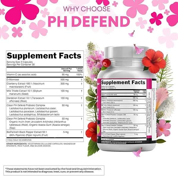 Clean Nutraceuticals Vaginal Probiotics for Women with Cranberry, D-Mannose, Prebiotics, pH Balance Support, Feminine Health, Urinary Tract Cleanse – Capsule Alternative to Gummies – 60 Count - Image 4