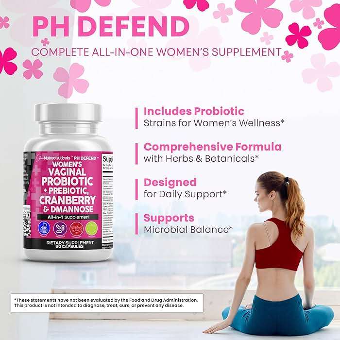 Clean Nutraceuticals Vaginal Probiotics for Women with Cranberry, D-Mannose, Prebiotics, pH Balance Support, Feminine Health, Urinary Tract Cleanse – Capsule Alternative to Gummies – 60 Count - Image 6
