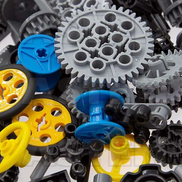 ASTEM 100+PCS Technic Gears and Axles Compatible with Technic-Sets,Gears-Rack (Gears-Pins-Axles Differential New) for Car Building Brick Accessories Pieces Sets (Random Color) - Image 2