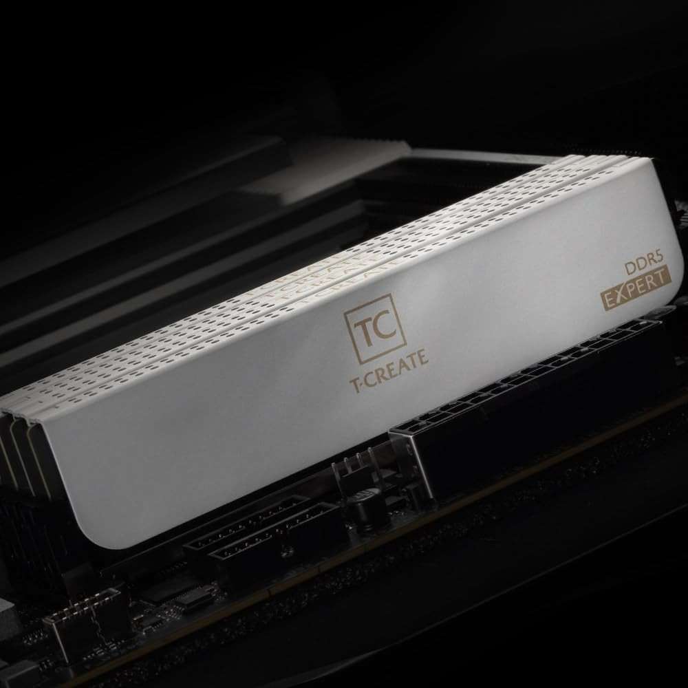 TEAMGROUP T-Create Expert CL30 Overclocking 10L DDR5 32GB Kit (2 x 16GB) 6000MHz (PC5-48000) Intel XMP 3.0 & AMD EXPO Compatible Desktop Memory Module Ram Black - CTCED532G6000HC30DC01 - Image 6