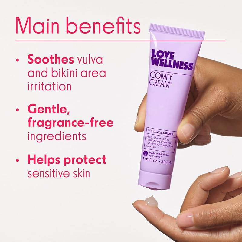 Love Wellness Comfy Cream Vulva & Vaginal Moisturizer - 1.01 oz - Image 3